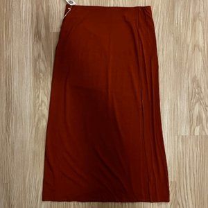 Aritzia Wilfred Free Meridian Skirt, Genuine Brown Color, Size L, Never Worn